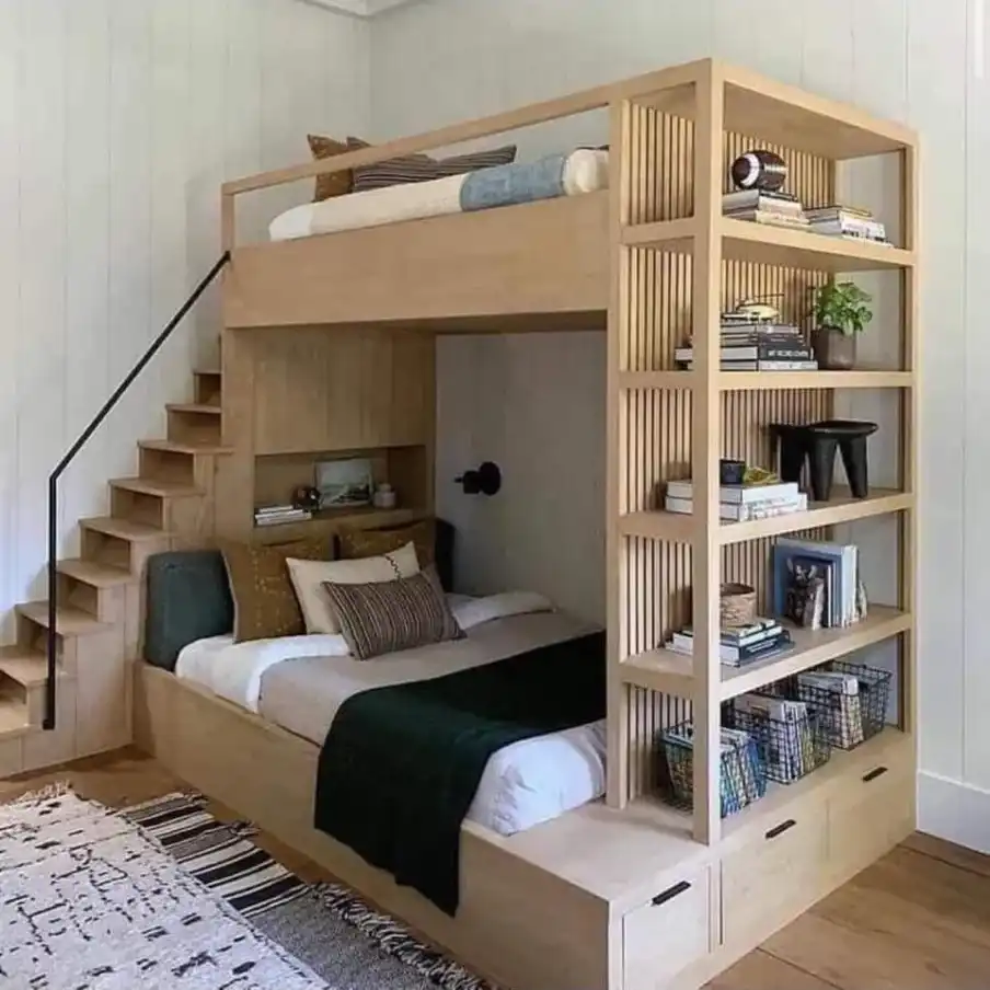 bunk beds in kids bedroom